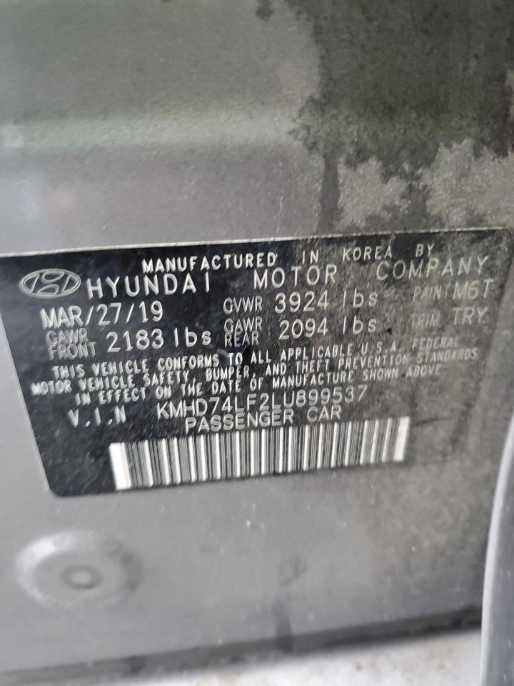 KMHD74LF2LU899537 2020 HYUNDAI ELANTRA - Image 12