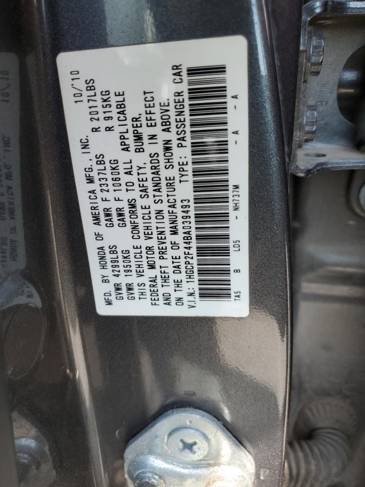 1HGCP2F44BA039493 2011 Honda Accord Lxp