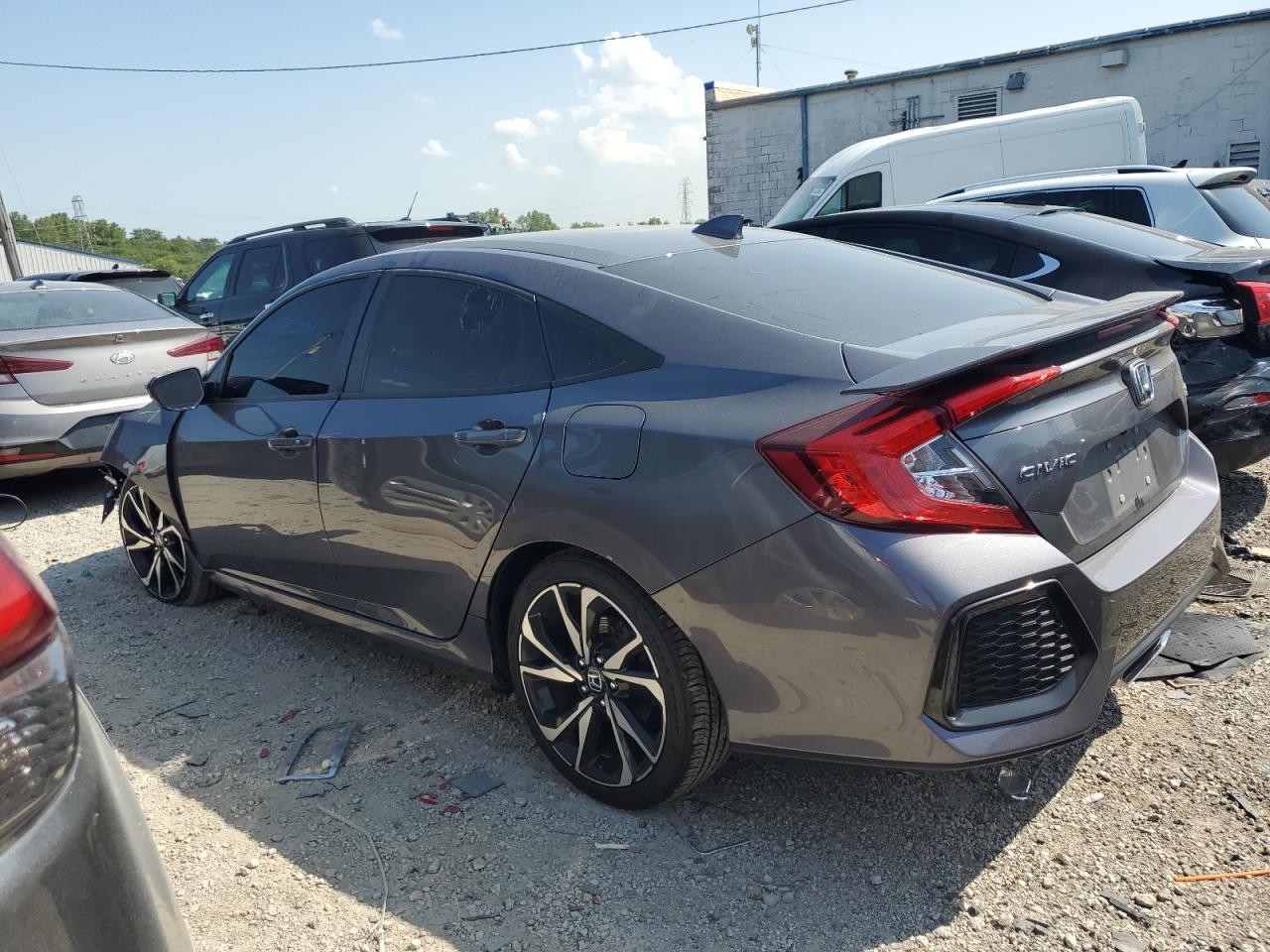 2HGFC1E57KH706524 2019 HONDA CIVIC - Image 2