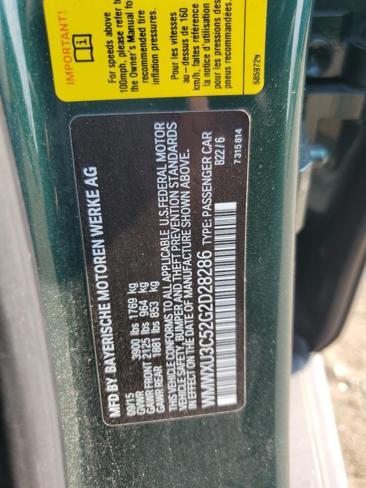 2016 Mini Cooper S VIN: WMWXU3C52G2D28286 Lot: 65360934