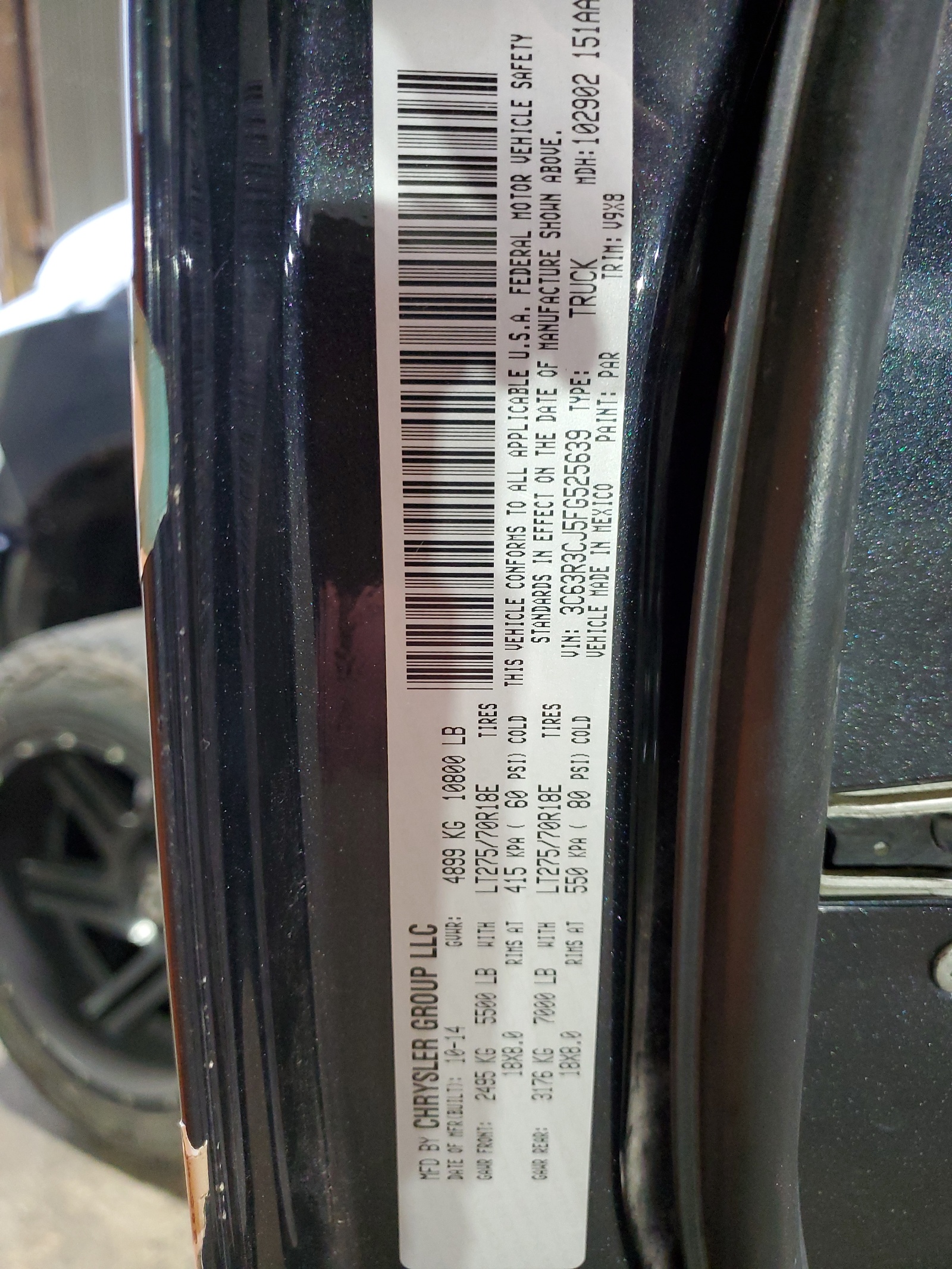 3C63R3CJ5FG525639 2015 Ram 3500 St