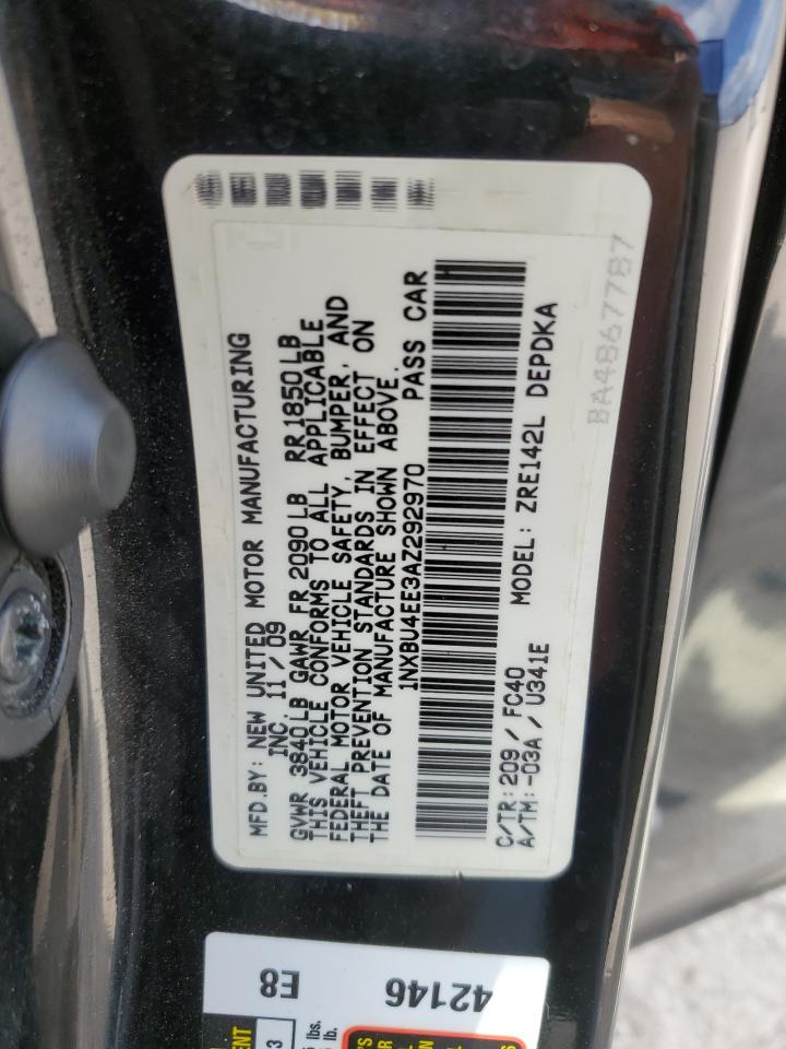 1NXBU4EE3AZ292970 2010 Toyota Corolla Base