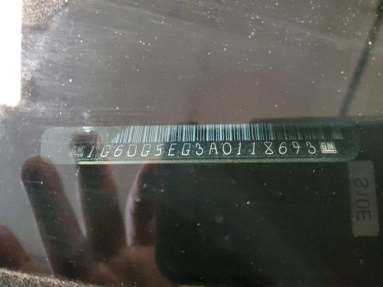 2010 Cadillac Cts Luxury Collection VIN: 1G6DG5EG3A0118693 Lot: 66114254