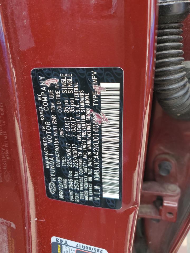 2019 Hyundai Tucson Limited VIN: KM8J3CA42KU014049 Lot: 67316734