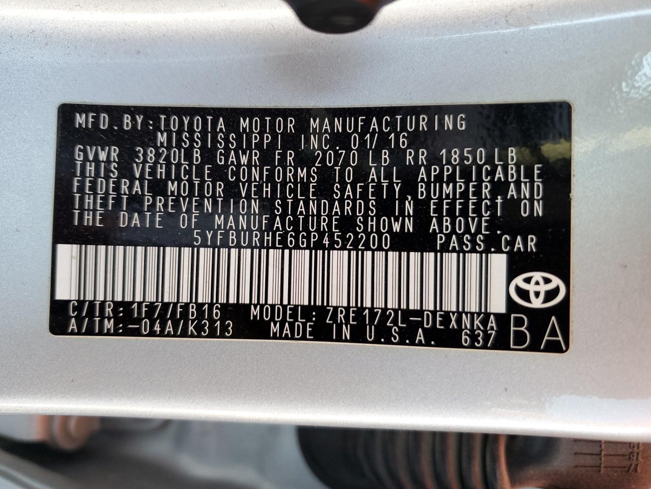 2016 Toyota Corolla - Image 12