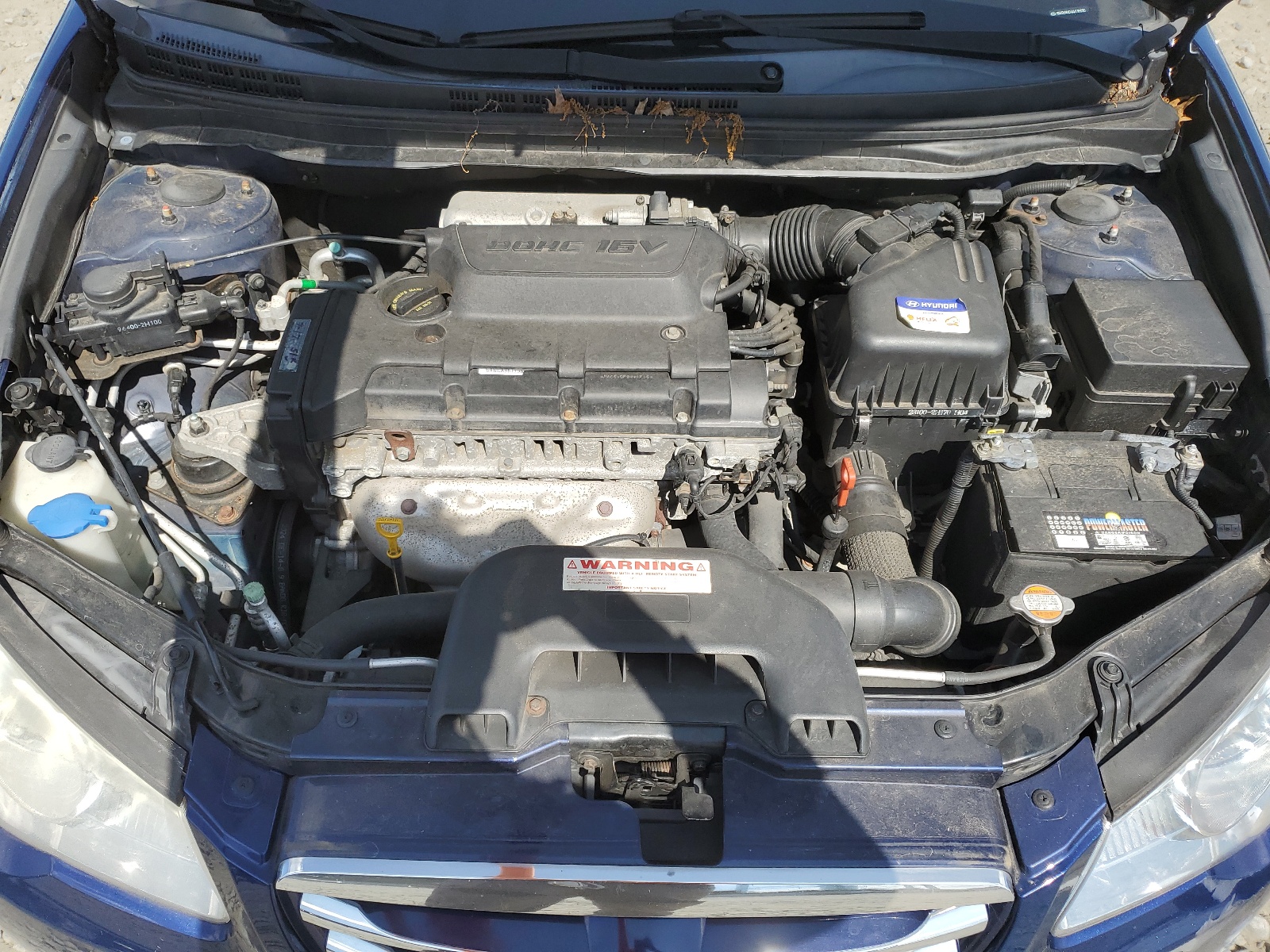 KMHDU4AD4AU196030 2010 Hyundai Elantra Blue