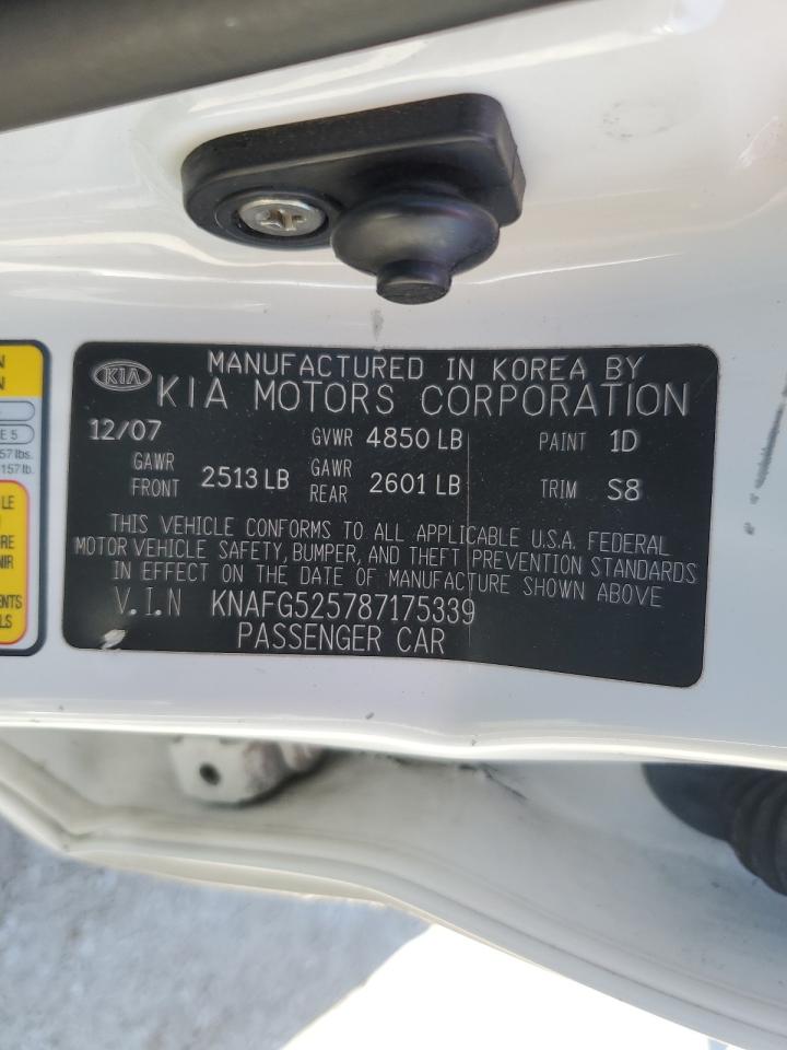 2008 Kia Rondo Base VIN: KNAFG525787175339 Lot: 67973964