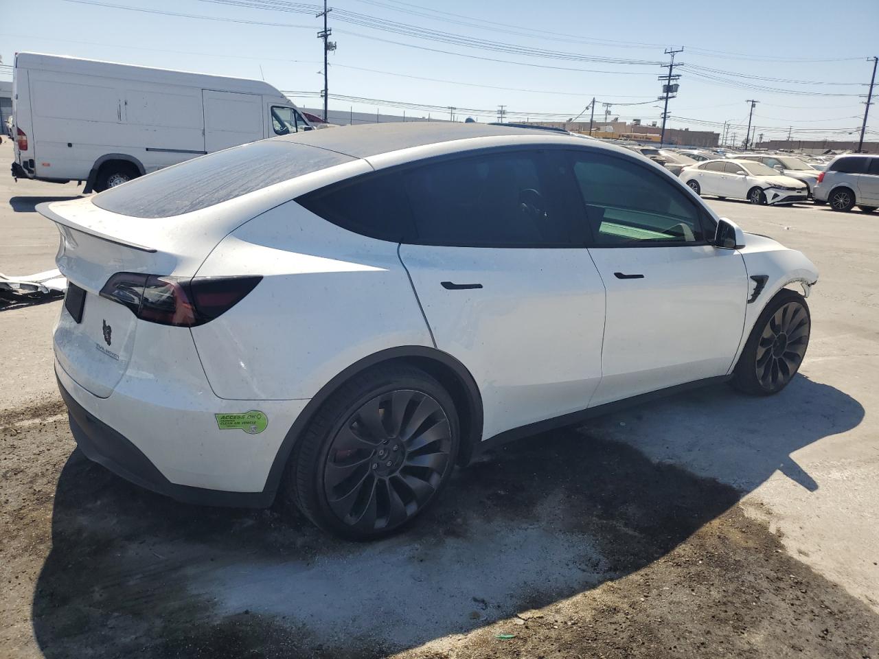 VIN 7SAYGDEF7PF605232 2023 TESLA MODEL Y no.3