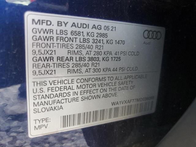 WA1VXAF77MD039088 Audi Q7 PRESTIG 14