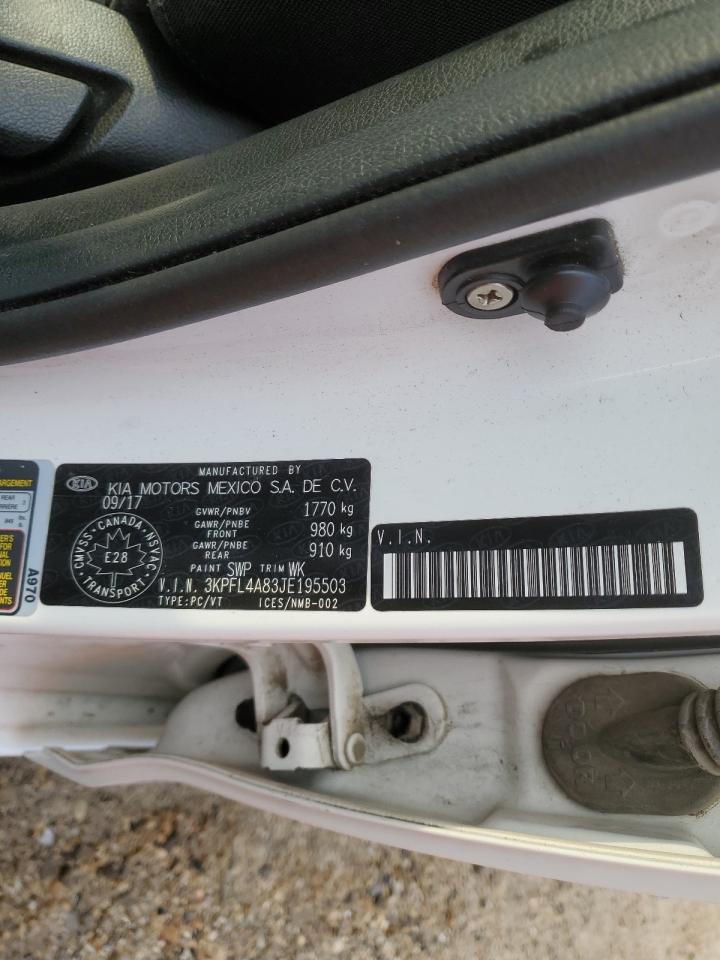 2018 Kia Forte Ex VIN: 3KPFL4A83JE195503 Lot: 66200594