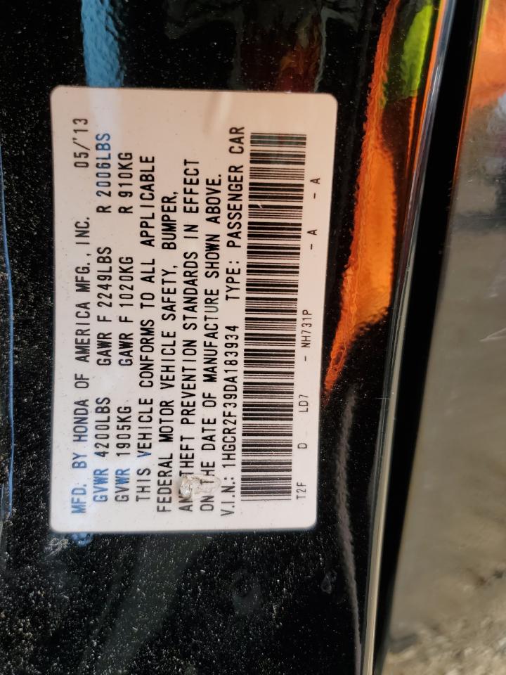 1HGCR2F39DA183934 2013 Honda Accord Lx