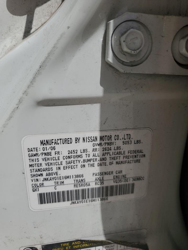 JNKAY01E16M113866 2006 Infiniti M35 Base