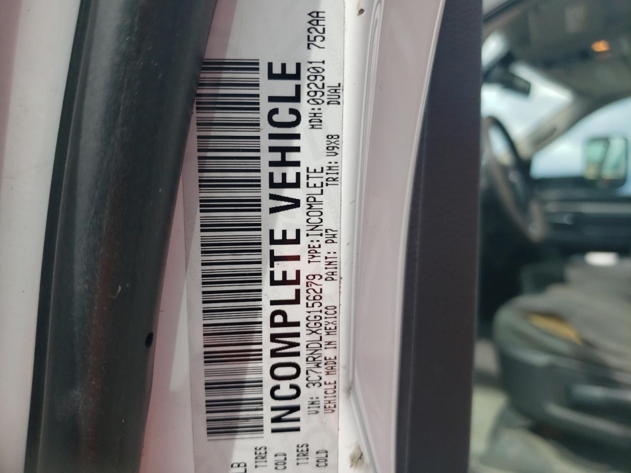 2016 Ram 5500 VIN: 3C7WRNDLXGG156279 Lot: 65027774