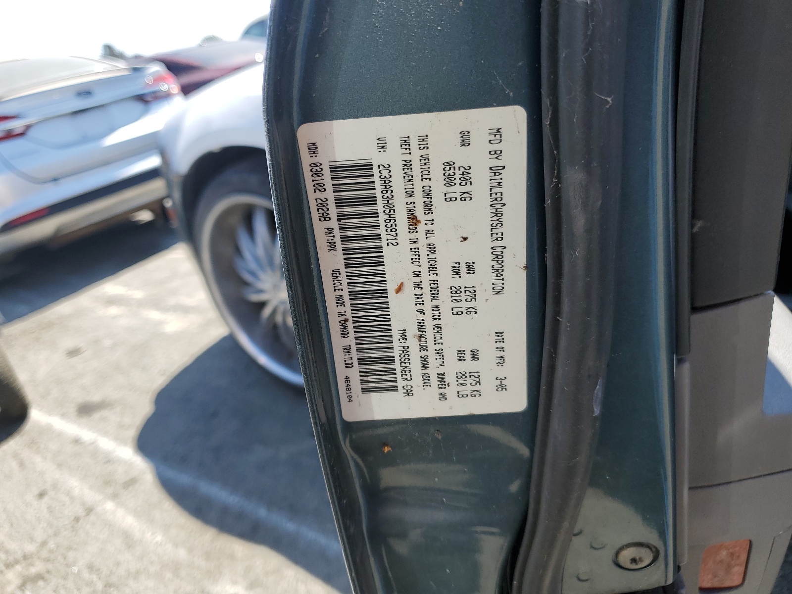 2C3AA63H05H659712 2005 Chrysler 300C