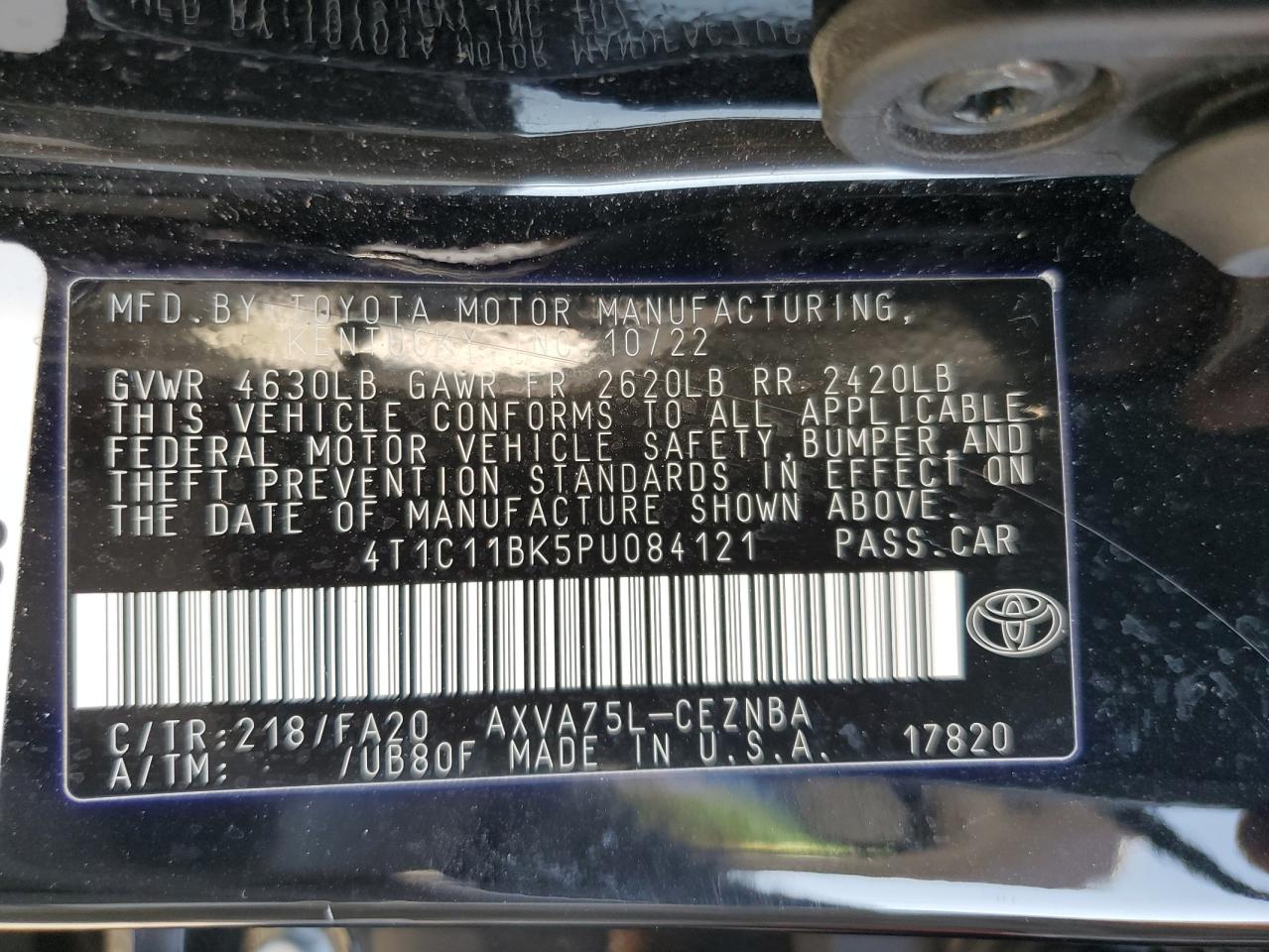 4T1C11BK5PU084121 2023 TOYOTA CAMRY - Image 14