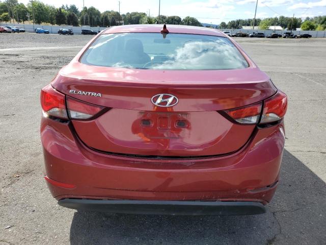  HYUNDAI ELANTRA 2015 Czerwony