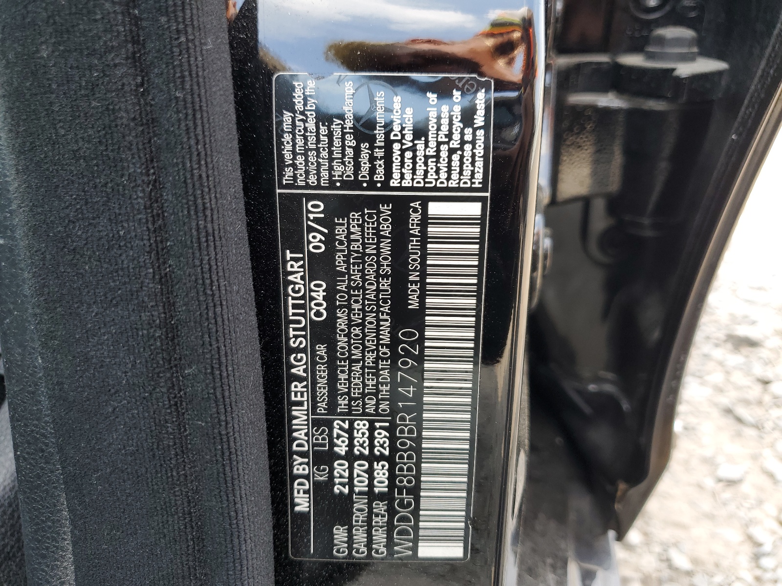 WDDGF8BB9BR147920 2011 Mercedes-Benz C 300 4Matic