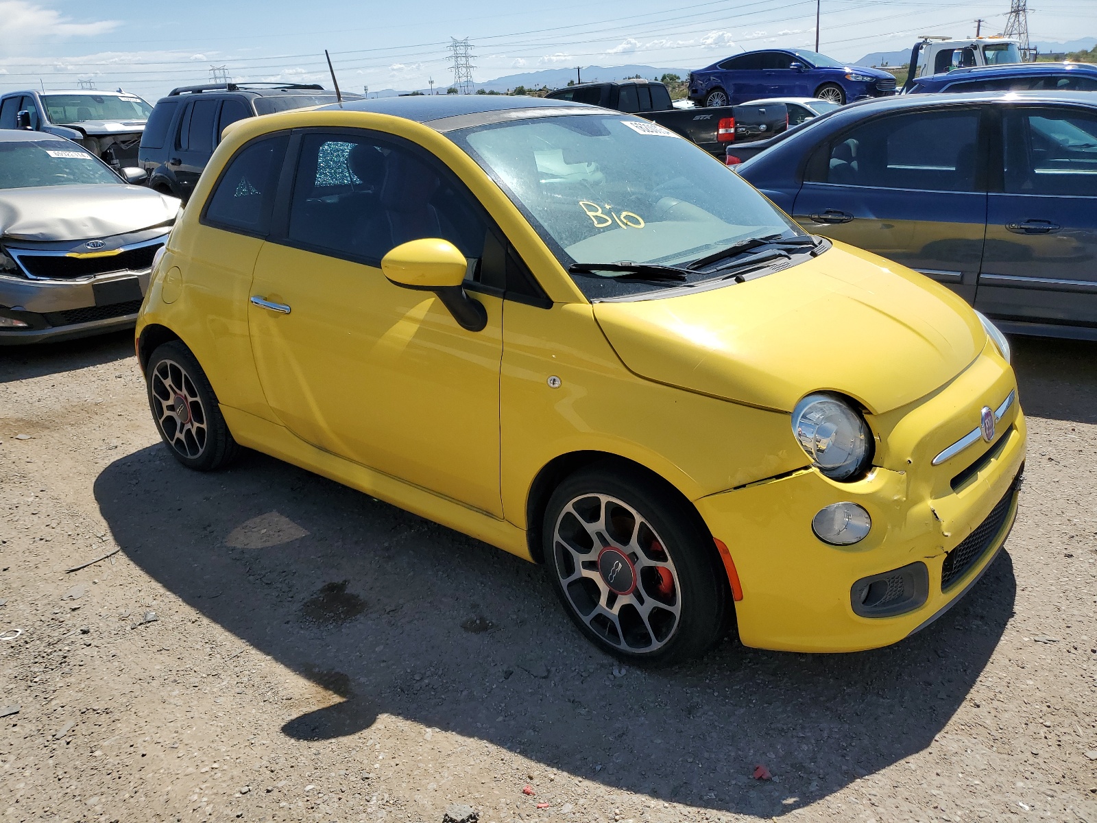 2012 Fiat 500 Sport vin: 3C3CFFBR1CT340344