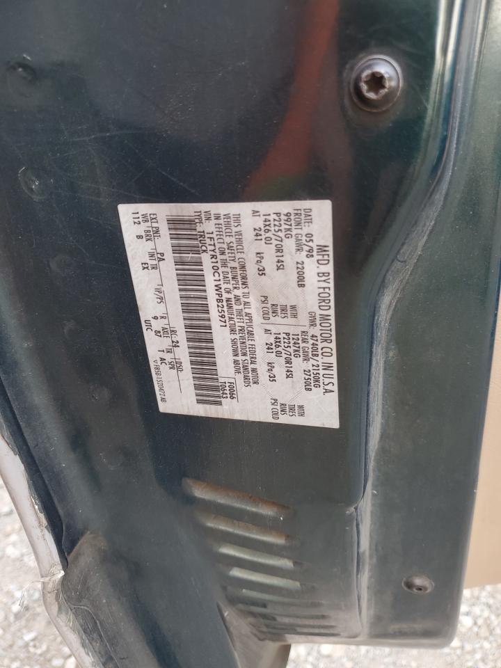 1998 Ford Ranger VIN: 1FTYR10C1WPB25971 Lot: 66338894