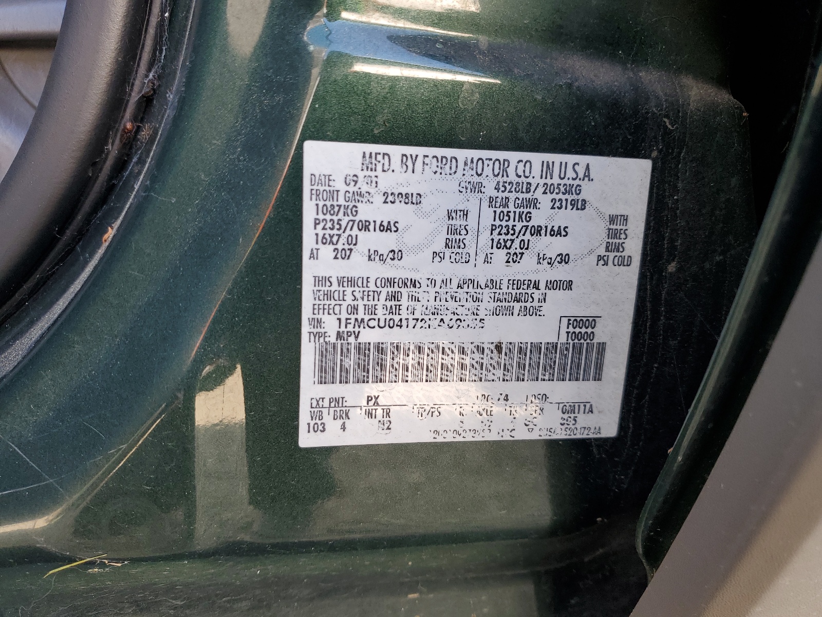 1FMCU04172KA69355 2002 Ford Escape Xlt