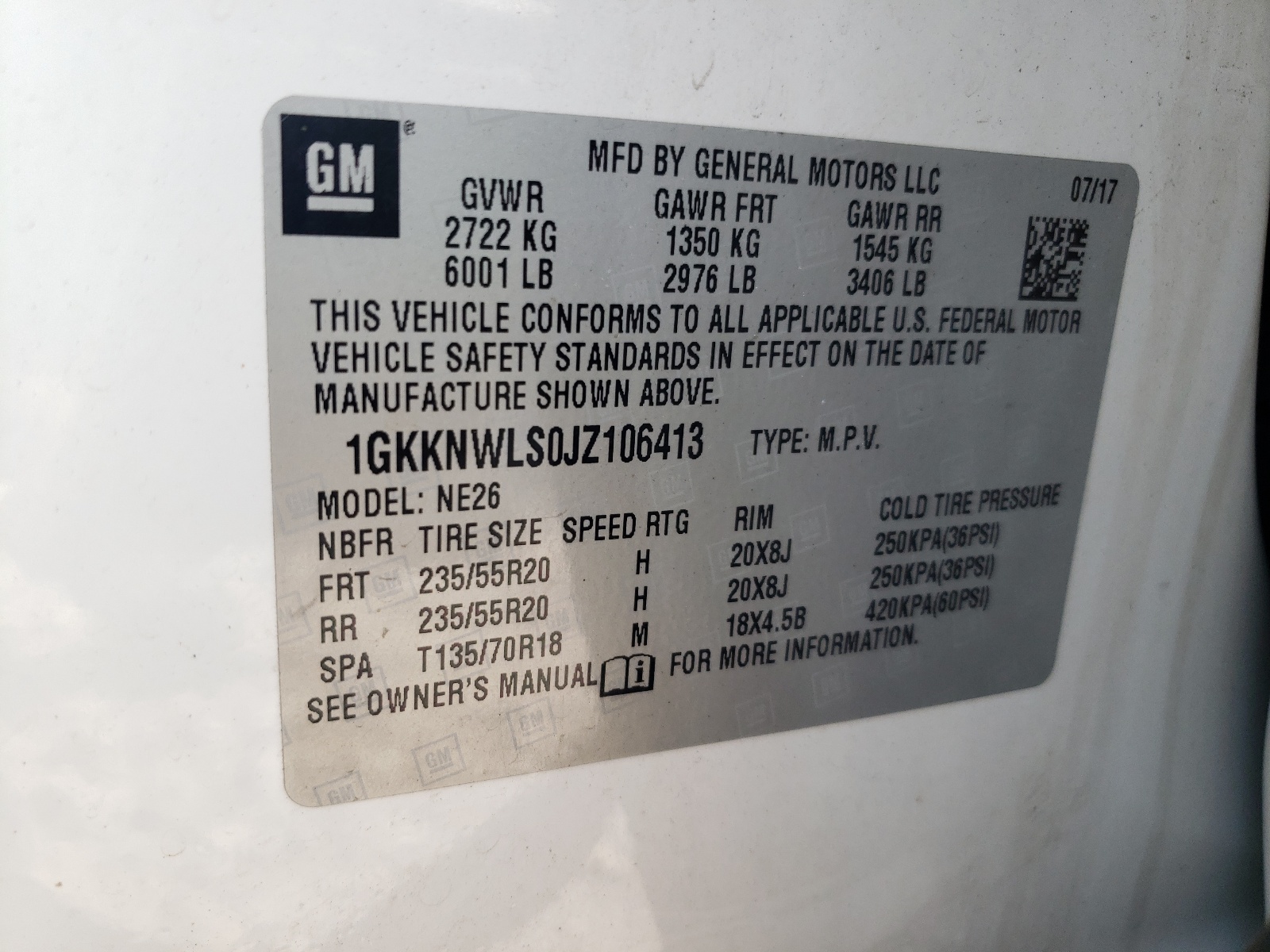 1GKKNWLS0JZ106413 2018 GMC Acadia Slt-2