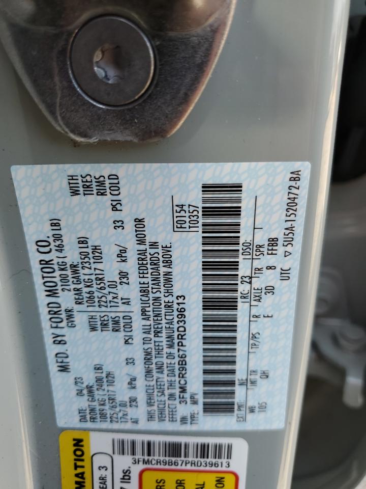 2023 Ford Bronco Sport Big Bend VIN: 3FMCR9B67PRD39613 Lot: 66361784