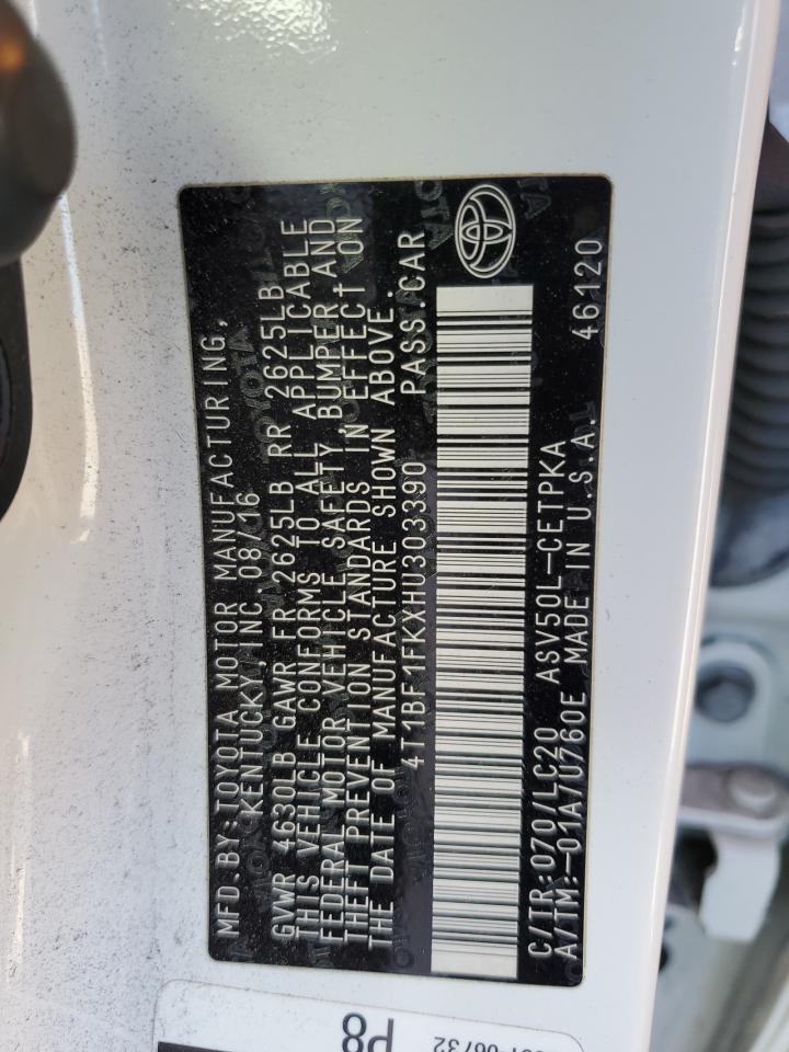 4T1BF1FKXHU303390 2017 TOYOTA CAMRY - Image 13