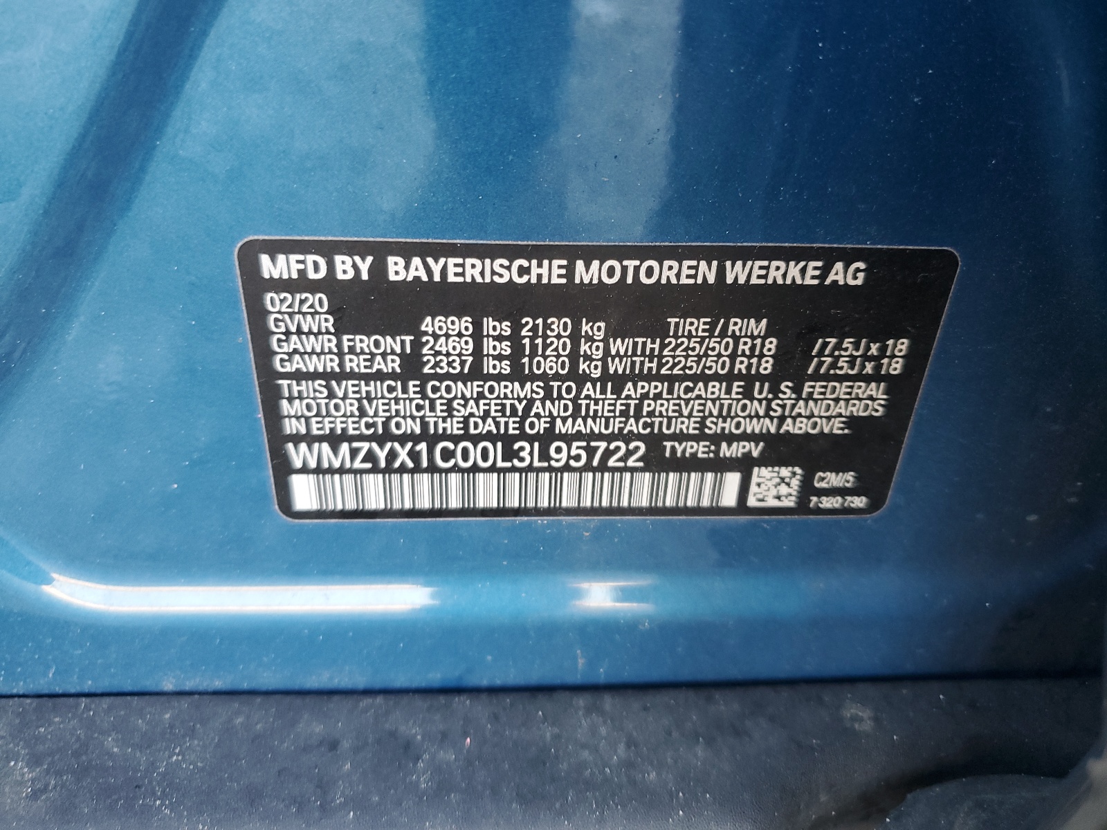 WMZYX1C00L3L95722 2020 Mini Cooper S Countryman All4