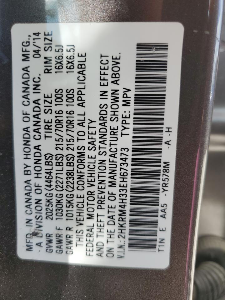 2HKRM4H33EH673473 2014 Honda Cr-V Lx