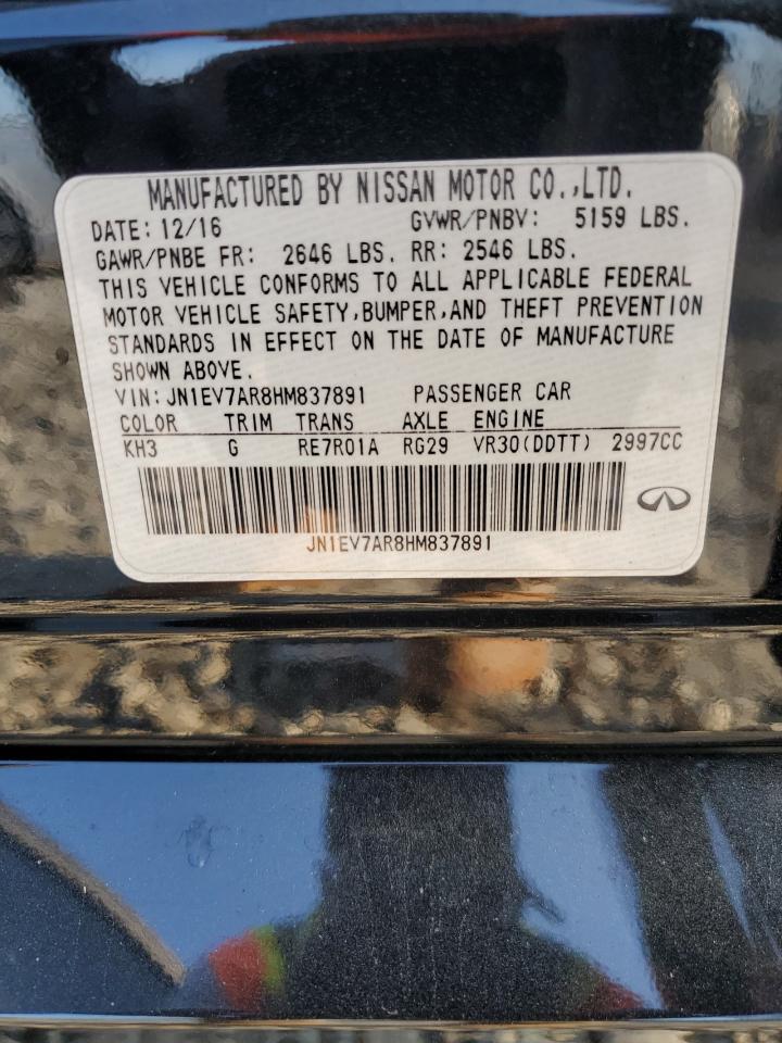 JN1EV7AR8HM837891 2017 Infiniti Q50 Premium