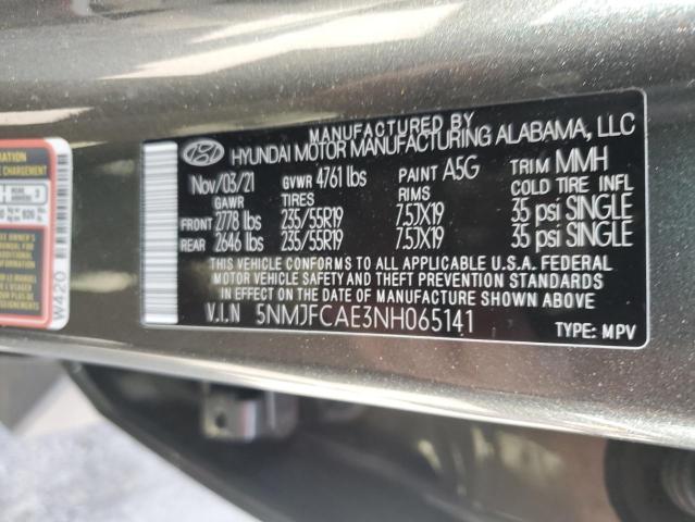 5NMJFCAE3NH065141 Hyundai Tucson SEL 13