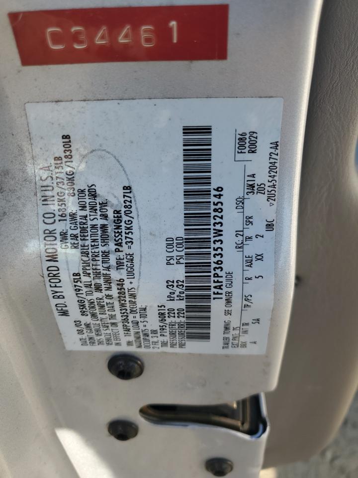 1FAFP36353W328546 2003 Ford Focus Se