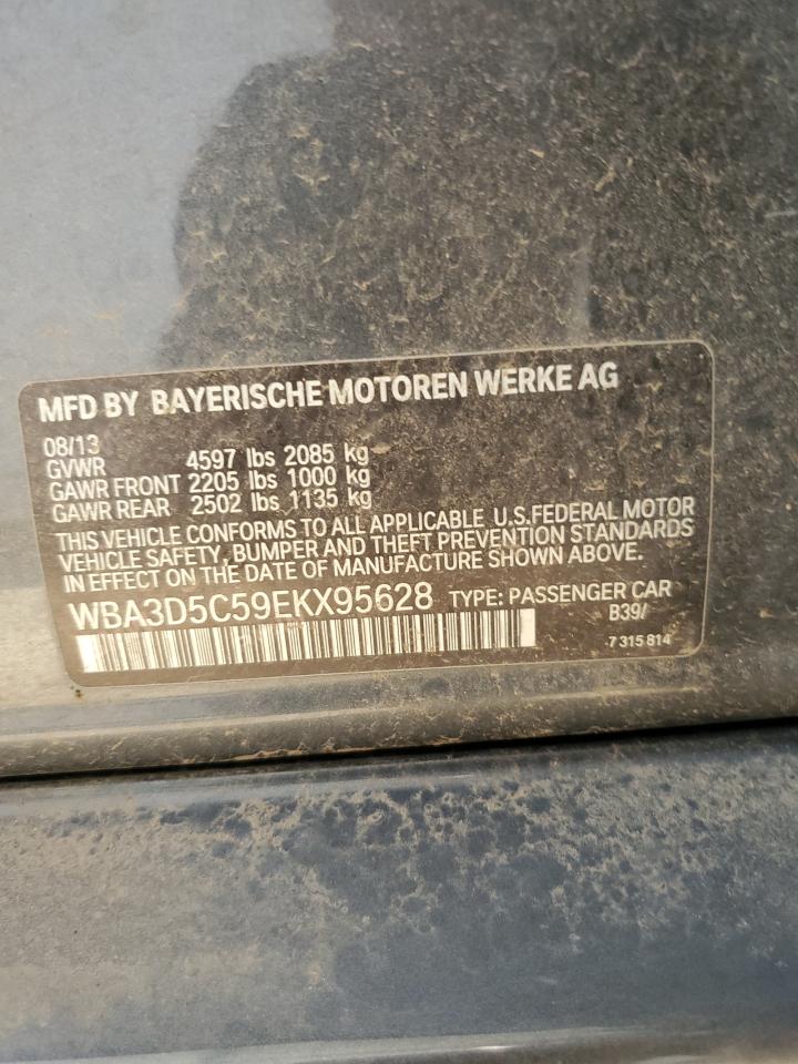 2014 BMW 328 D xDrive VIN: WBA3D5C59EKX95628 Lot: 68926894