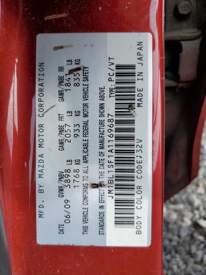 2010 Mazda 3 I VIN: JM1BL1SF1A1169687 Lot: 66125694