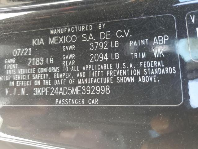 3KPF24AD5ME392998 Kia Forte FE 12