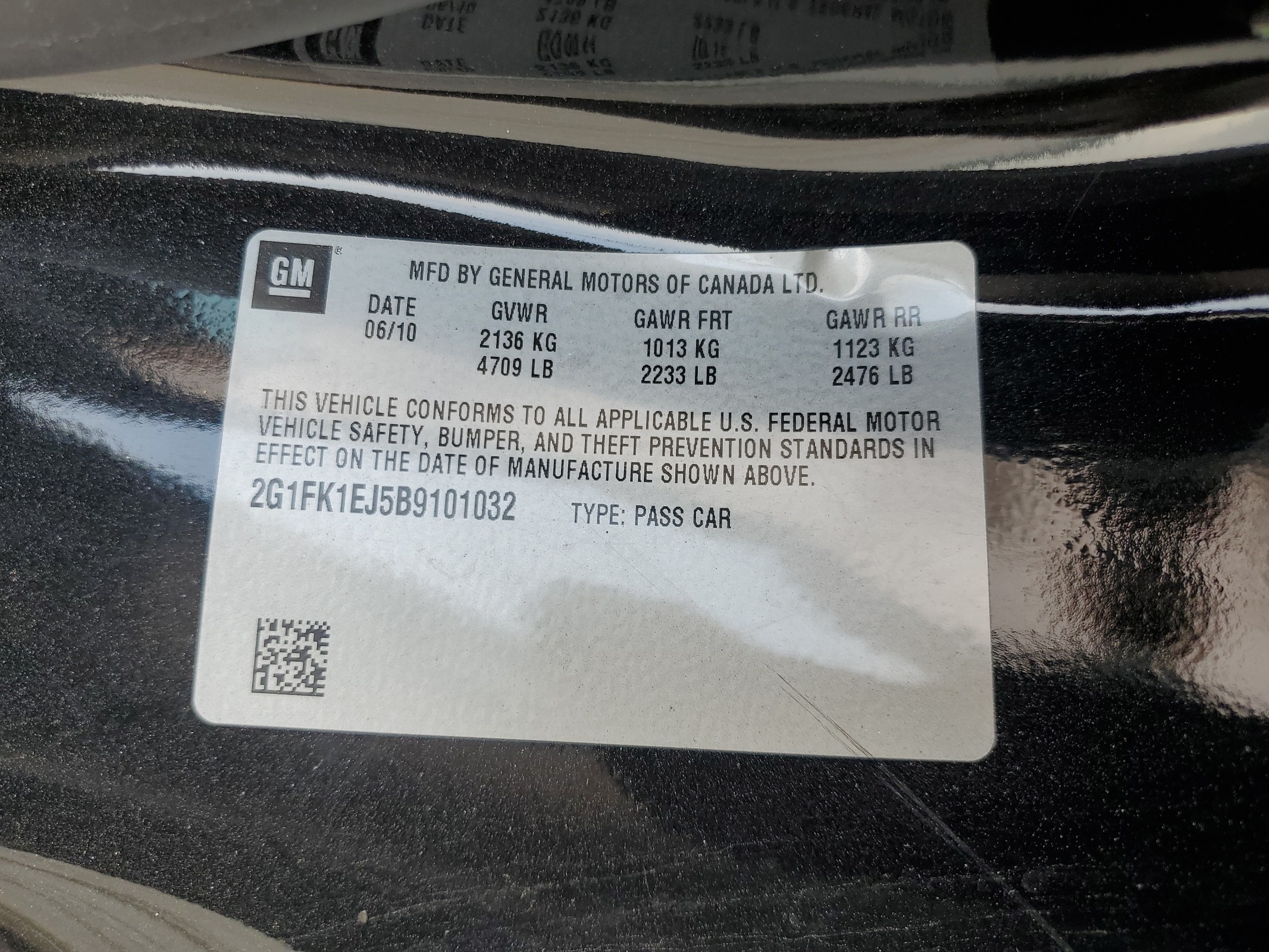 2G1FK1EJ5B9101032 2011 Chevrolet Camaro 2Ss