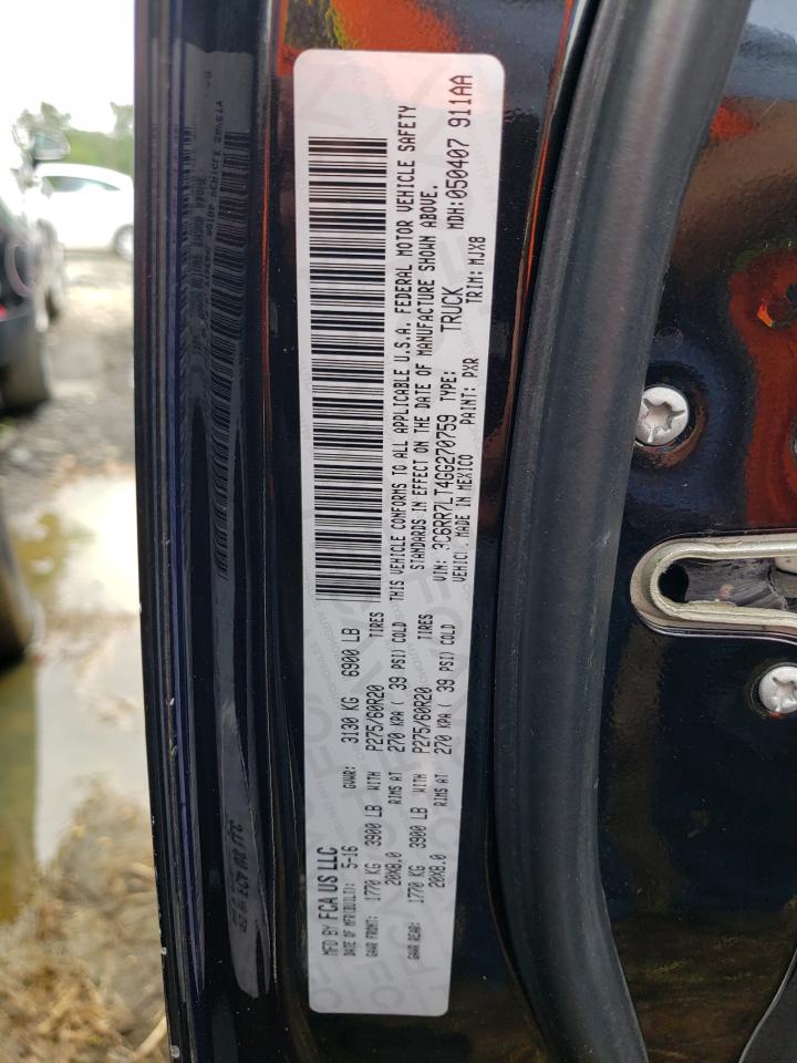 2016 Ram 1500 Slt VIN: 3C6RR7LT4GG270759 Lot: 65851984