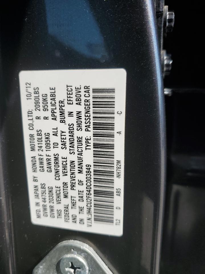 2013 Acura Tsx Tech VIN: JH4CU2F64DC003849 Lot: 66779584