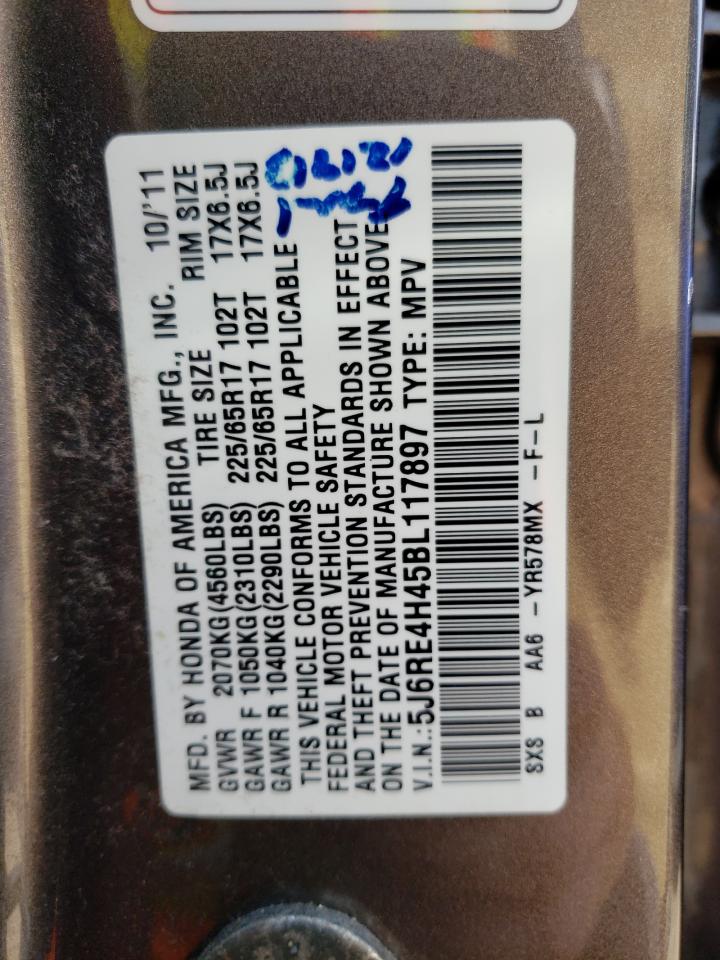 2011 Honda Cr-V Se VIN: 5J6RE4H45BL117897 Lot: 68459154