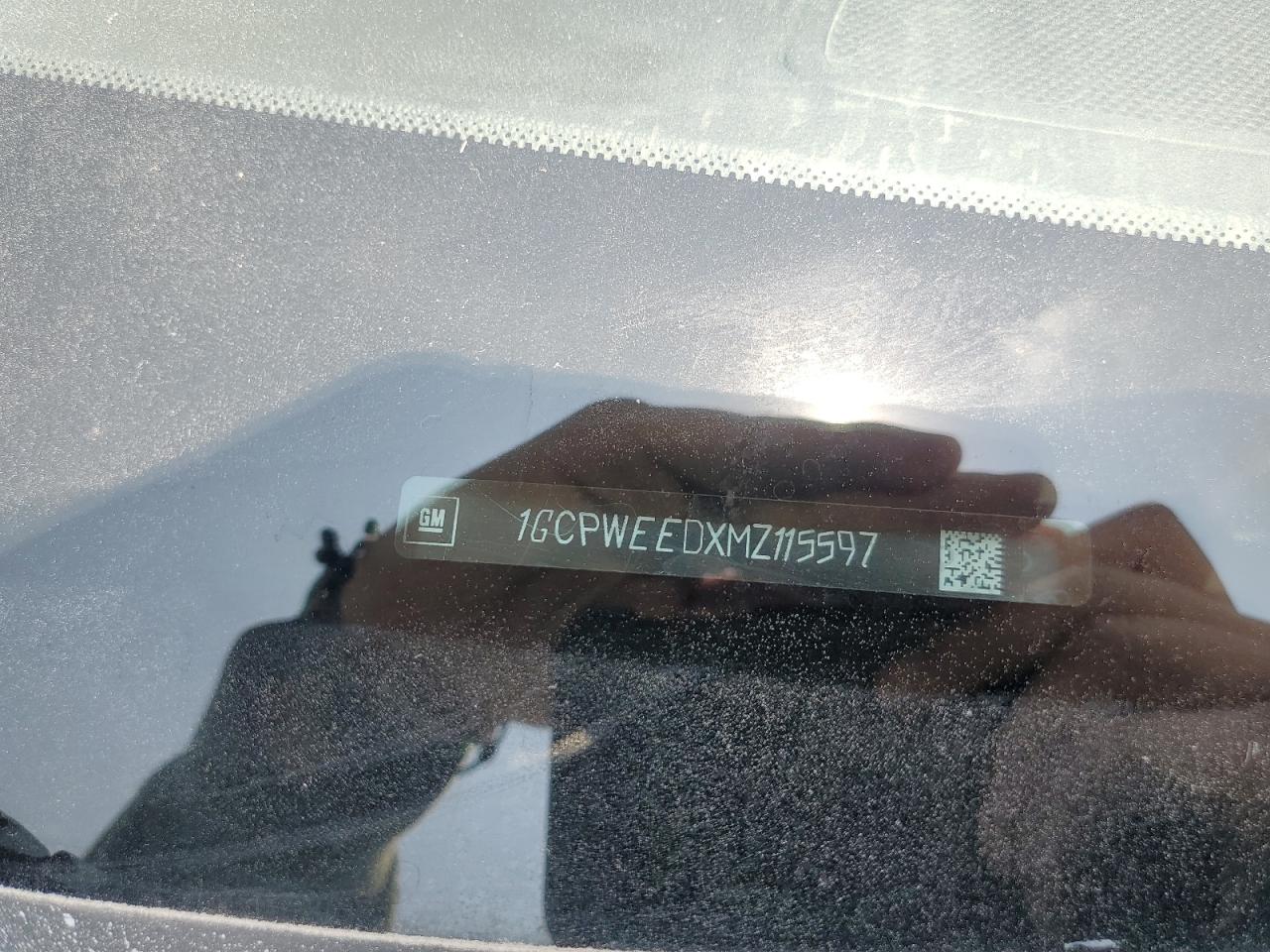 2021 Chevrolet Silverado C1500 Ltz VIN: 1GCPWEEDXMZ115597 Lot: 67085634