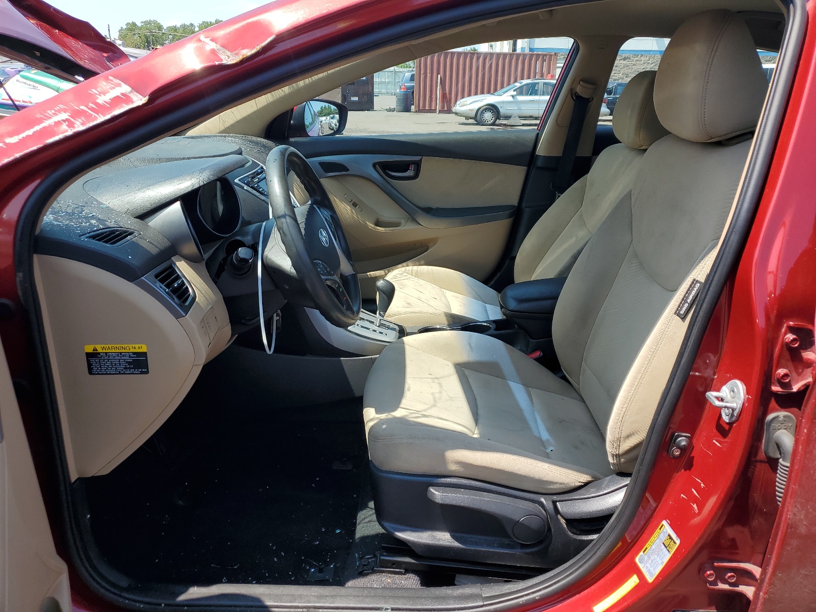 KMHDH4AE6CU429261 2012 Hyundai Elantra Gls