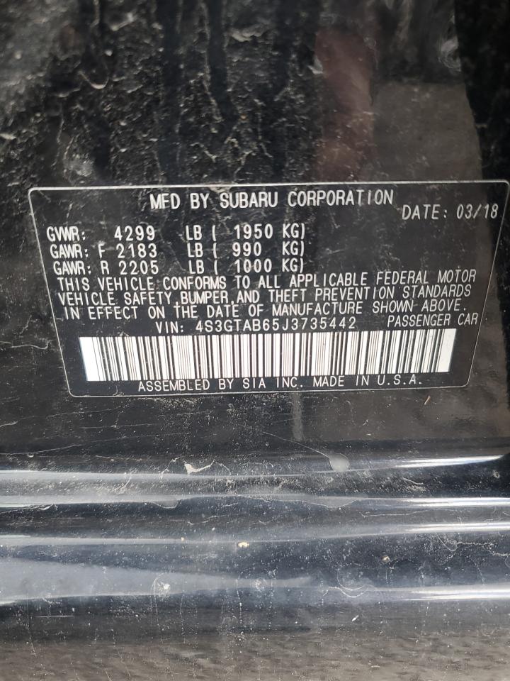 2018 Subaru Impreza Premium VIN: 4S3GTAB65J3735442 Lot: 67453274