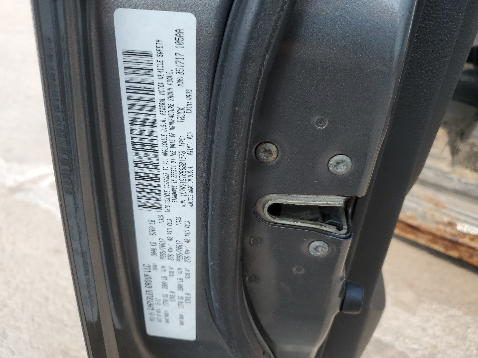 1D7RV1GT6BS684578 2011 Dodge Ram 1500