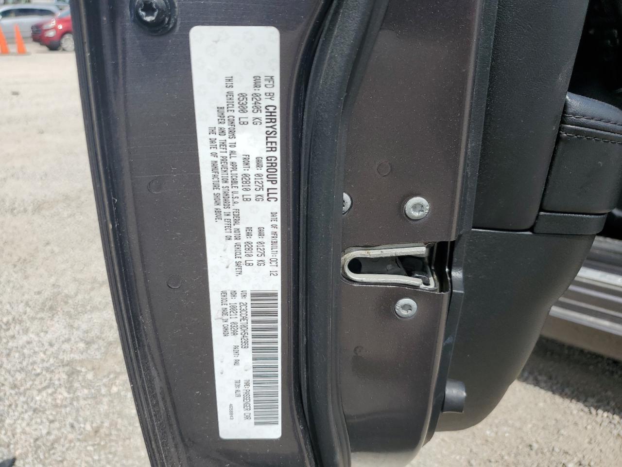 2013 Chrysler 300C VIN: 2C3CCAET0DH542959 Lot: 67665054