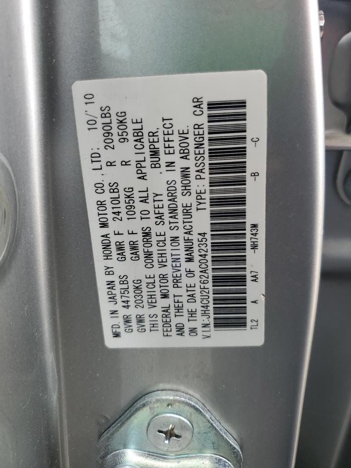 JH4CU2F62AC042354 2010 Acura Tsx