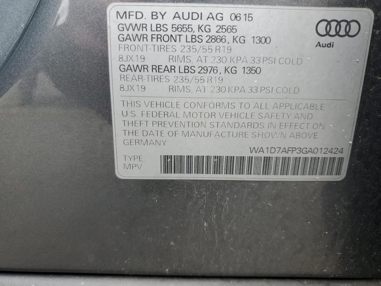 WA1D7AFP3GA012424 2016 Audi Q5 Premium Plus S-Line