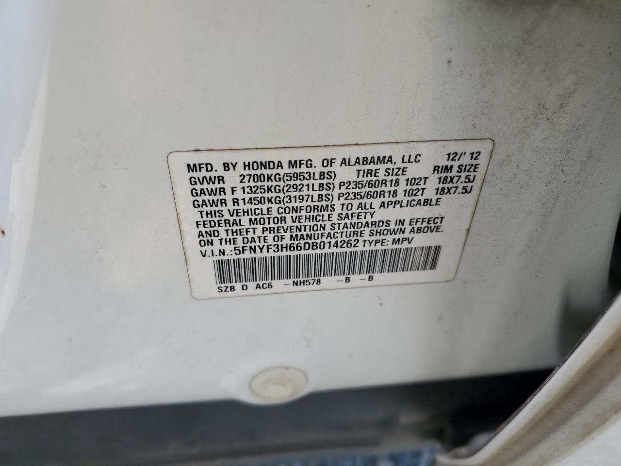 2013 Honda Pilot - Image 14