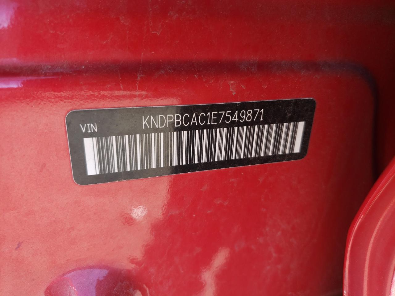 KNDPBCAC1E7549871 2014 Kia Sportage Lx