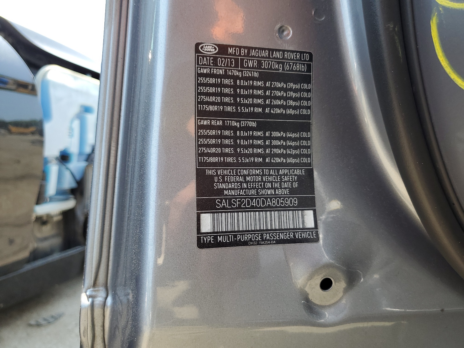 SALSF2D40DA805909 2013 Land Rover Range Rover Sport Hse