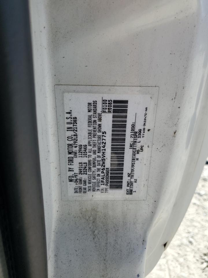 1997 Ford Thunderbird Lx VIN: 1FALP62W5VH142775 Lot: 67304014